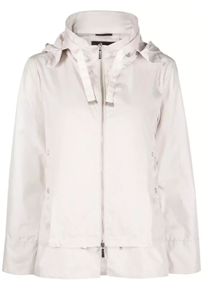 Moorer Sinia hooded jacket - White