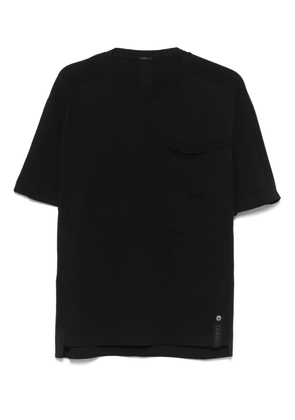 Transit knitted-collar cotton T-shirt - Black