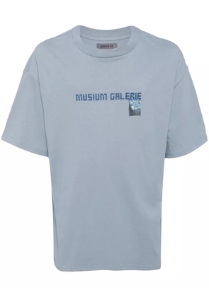 Musium Div. embroidered cotton t-shirt - Blue
