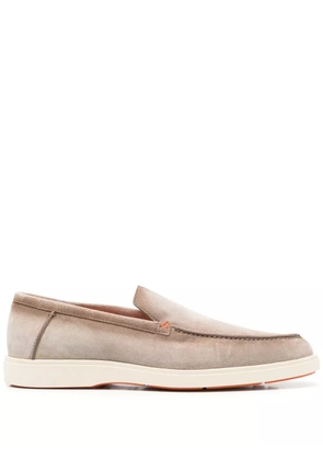 Santoni suede loafers - Grey