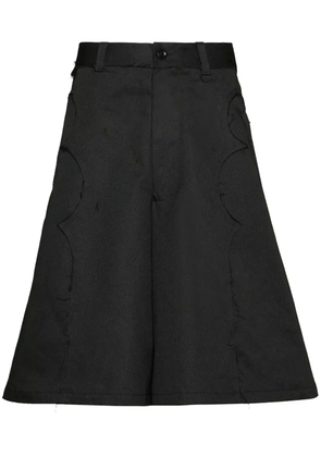 Maison Margiela Yoke cotton-blend short - Black
