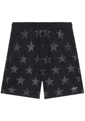 FIVE CM star-print drawstring cotton shorts - Black