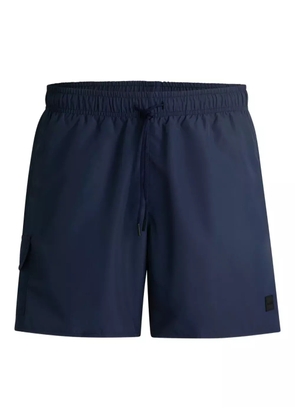 BOSS logo-embroidered swim shorts - Blue