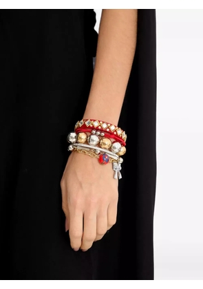 Amir Slama Bijoux beaded bow-embellished bracelet - Red