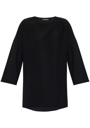Emporio Armani cady blouse - Black