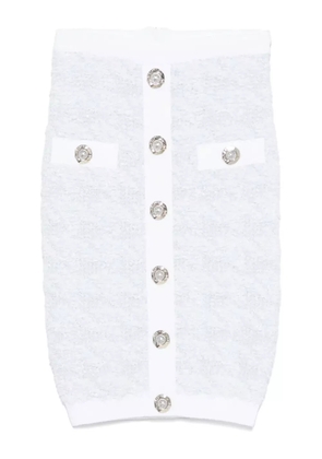 Balmain buttoned midi skirt - Blue