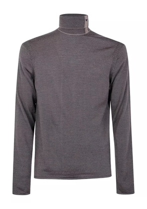Emporio Armani turtleneck wool sweater - Neutrals