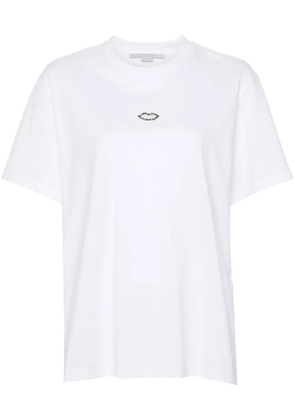 Stella McCartney crystal lips T-shirt - White