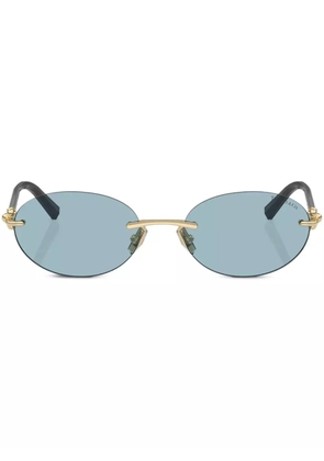 Tiffany & Co Eyewear oval-frame sunglasses - Black