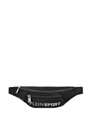 Plein Sport logo-lettering belt bag - Black