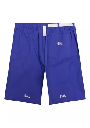 Advisory Board Crystals logo-patch work shorts - Blue