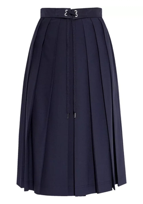Moncler pleated midi skirt - Blue