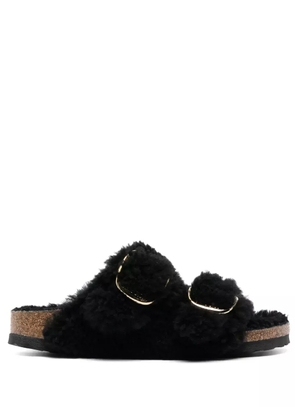 Birkenstock Arizona Big Buckle shearling slides - Black