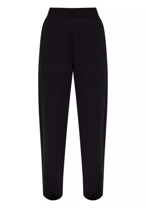 Emporio Armani logo-embroidered track pants - Black