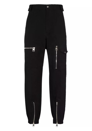 Alexander McQueen zip-detailing tapered trousers - Black