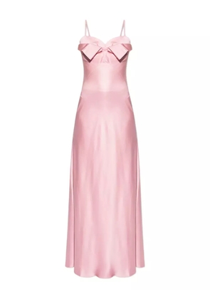 Alexander McQueen bow-detail maxi slip dress - Pink