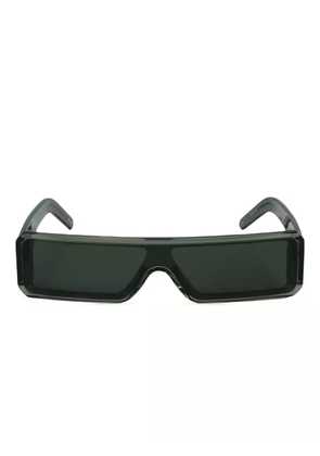 Rick Owens Geth rectangle-frame sunglasses - Green