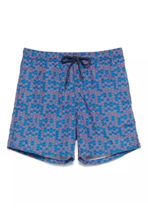 Drumohr butterfly-print swim shorts - Blue