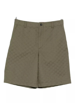 Gucci GG-monogram cotton shorts - Green
