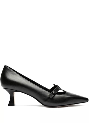 Sarah Chofakian 45mm button-detail pointed-toe pumps - Black