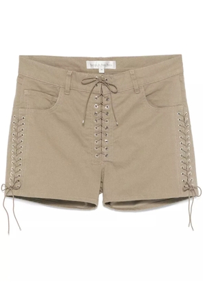 Ludovic de Saint Sernin double lace-up shorts - Neutrals
