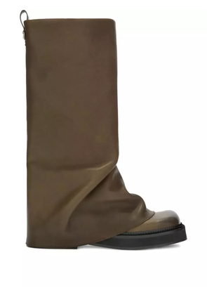 The Attico Robin leather boots - Green