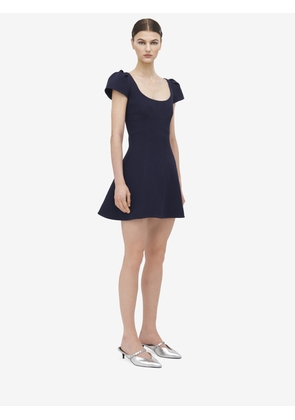 ALEXANDER MCQUEEN - Wool Silk Mini Dress - Item 841216QJAAA4100