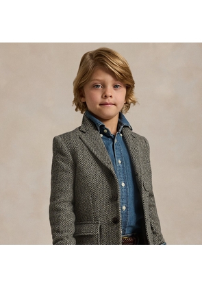 Wool-Blend Herringbone Sport Coat