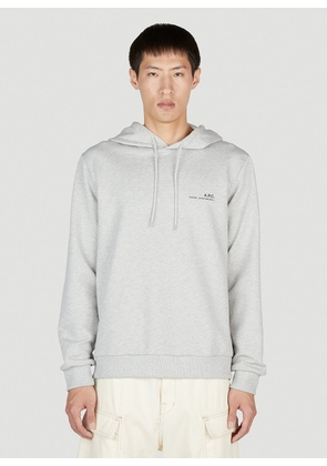 A.P.C. Item Hooded Sweatshirt - Man Sweatshirts Grey M