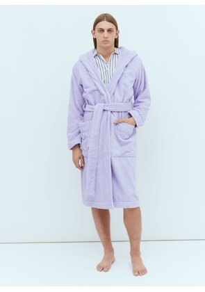 Tekla Hooded Bath Robe -  Face & Body Purple L