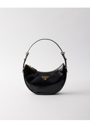 Prada Arqué naplak patent leather shoulder bag