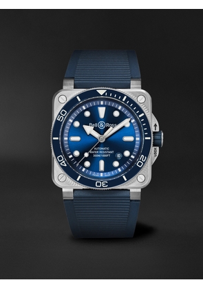 Bell & Ross - BR-03 Diver Automatic 42mm Stainless Steel and Rubber Watch, Ref. No. BR03A-D-BLU-ST/SRB - Men - Blue