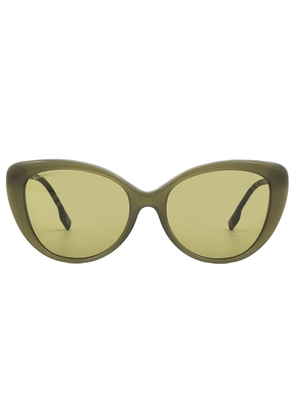 Burberry Green Cat Eye Ladies Sunglasses BE4407 4090/2 54
