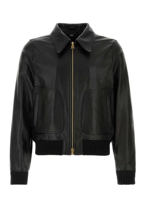 AMIRI Black Leather Jacket