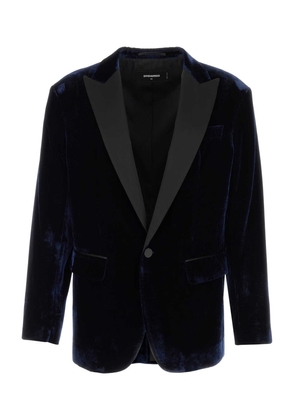 Dsquared2 Midnight Blue Velvet Blazer