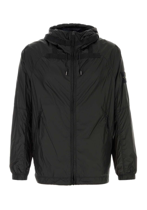 Stone Island Black Nylon Windbreaker
