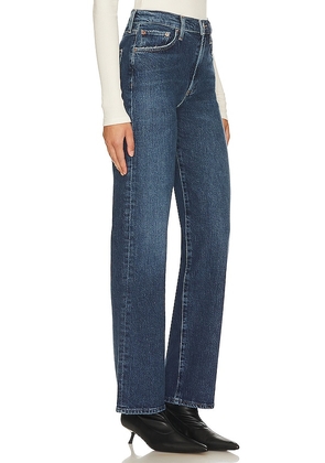 AGOLDE Harper Mid Rise Relaxed Straight Jeans in Denim-Dark. Size 25. Also in 29, 30, 31, 32, 33.