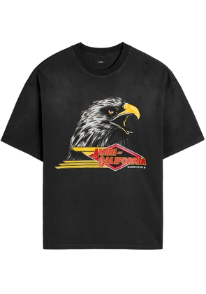Amiri Eagle Printed Cotton T-shirt - Black - S