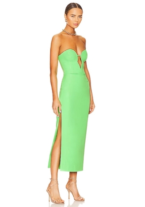 Bardot x REVOLVE Eleni Midi Dress in Green. Size 2. Also in 12, 4, 6, 8.