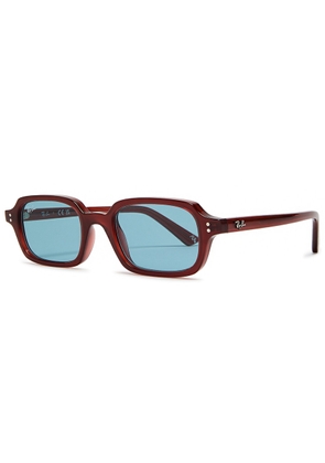 Ray-ban Zuri Rectangle-frame Sunglasses - Brown Havana - One Size