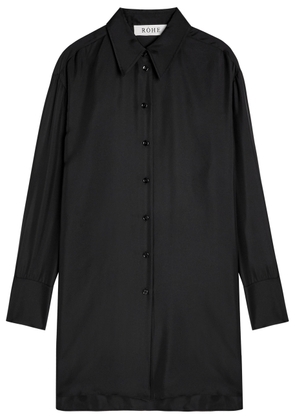 Rohe Silk Shirt - Black - 42 (UK14 / L)
