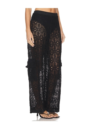 Agua Bendita Maca Cargo Knotted Pants in Black. Size M. Also in XS.