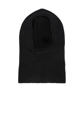 EAVES Rufus Knit Balaclava in Black.