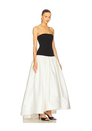 Bronx and Banco Arlo Strapless Dress in White,Black. Size M. Also in L, XL.