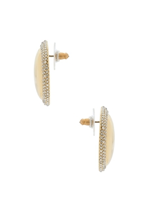 BaubleBar Statement Stud Earrings in Metallic Gold.