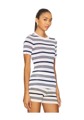 Auteur Studio Vera Top in Ivory,Navy. Size L. Also in M, S, XS.