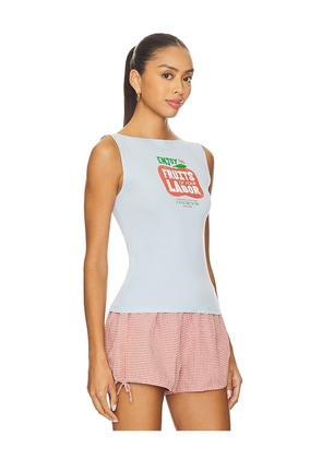 DAYDREAMER Fruits Of Your Labor Tank Top in Blue. Size L. Also in M, S, XL, XS.