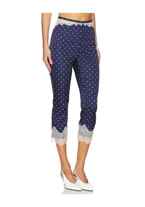 For Love & Lemons Babette Capri Pant in Navy. Size M. Also in S, XL.