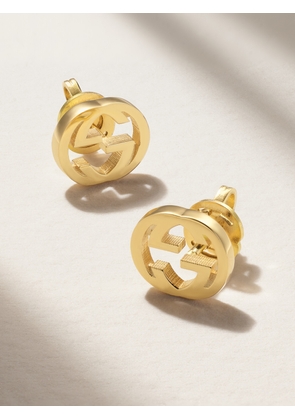 Gucci - Interlocking G 18-karat Gold Earrings - One size