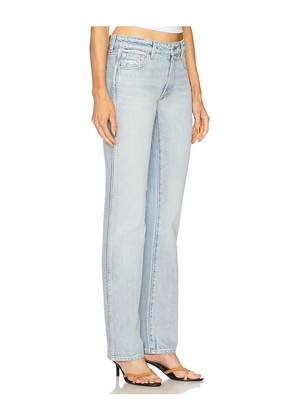 GRLFRND Sara Low Rise Slim in Blue. Size 24. Also in 25, 26, 27, 28, 29, 30, 31, 32.